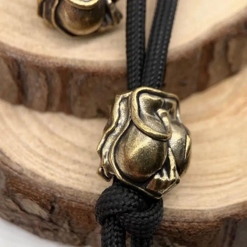 Brass Skeleton Demon Knife Bead – EDC Paracord Pendant EDC Lanyard Pendant Babs