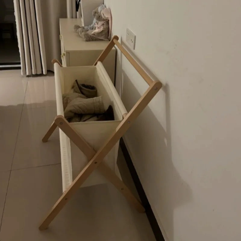 Wooden Standing Coat Rack | Modern Beech Clothes Organizer Standing Coat Rack Babs