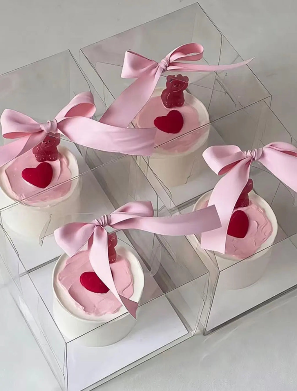 Transparent Cake Box with Handle – Cupcake Gift Packaging 5/2Pcs Cake Packaging Box Babs