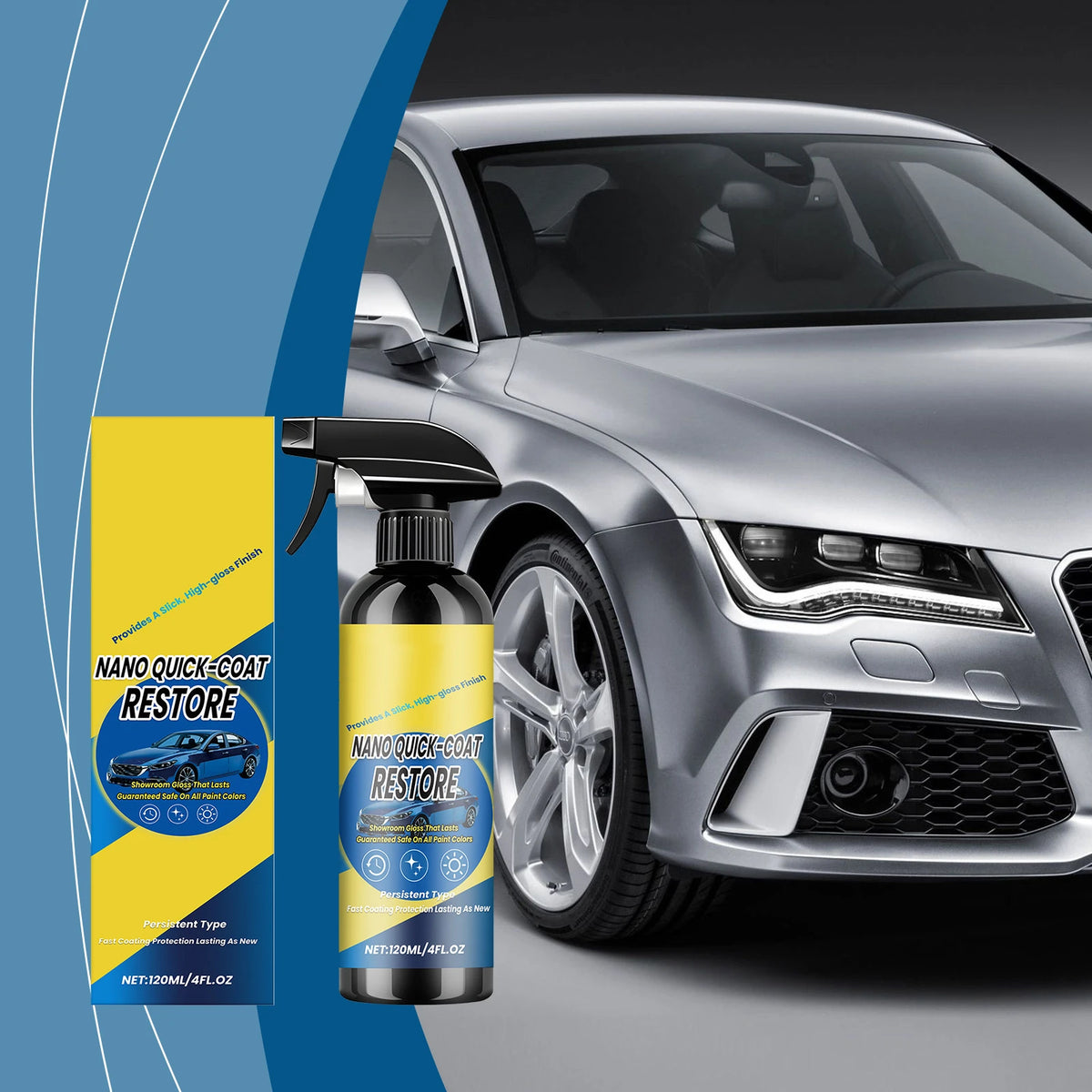 Car Ceramic Coating Spray 120ml – High Gloss Nano Protection Car Ceramic Coating Babs