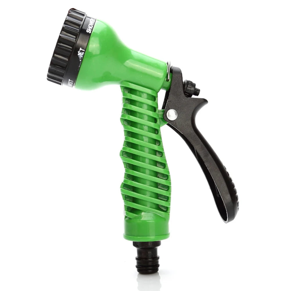 7-Pattern High Pressure Garden Hose Spray Nozzle & Wand Garden Hose Nozzle Babs green
