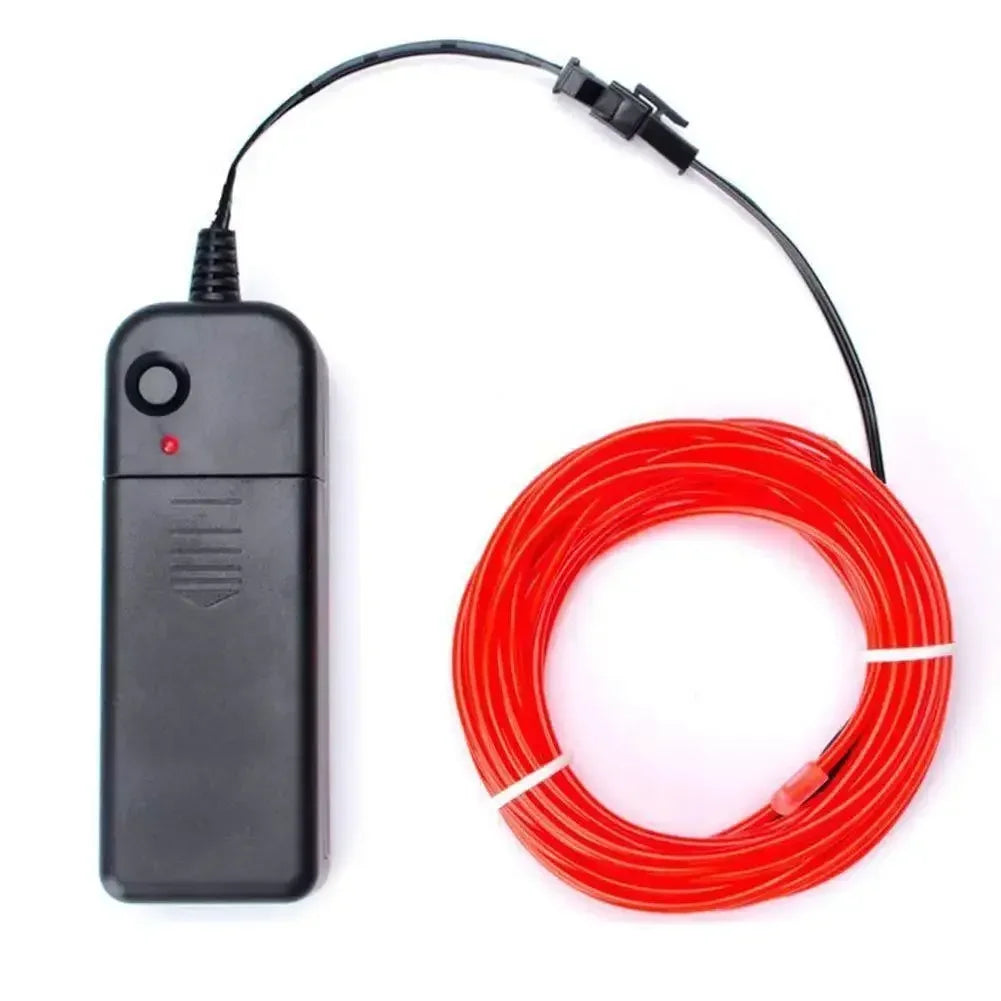 EL Wire Neon LED Glow Cable – DIY Costume, Car & Party Decor EL Wire Glow Cable Babs
