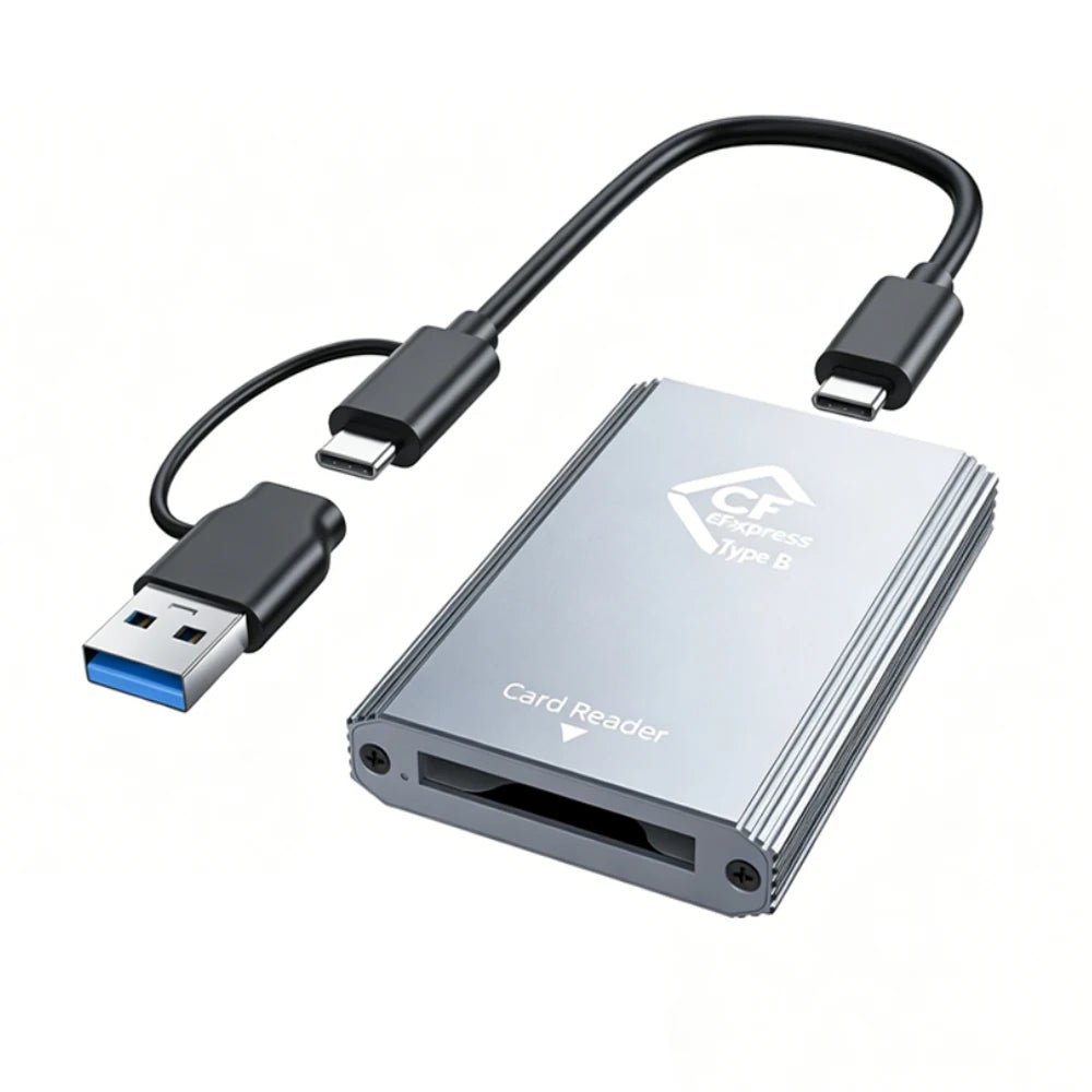 KEBIDUMEI CFexpress Type B Card Reader USB 3.2 10Gbps Adapter CFexpress Card Reader Babs black