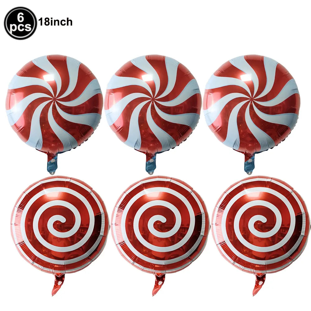 6pc Candy Lollipop Foil Balloon Set – Birthday & Party Décor Party Foil Balloons Babs AGATE As pictures show