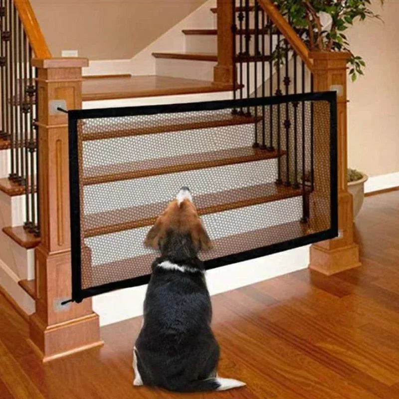 Portable Dog Safety Gate – Nylon Mesh, No Drilling Required Pet Safety Gate Babs