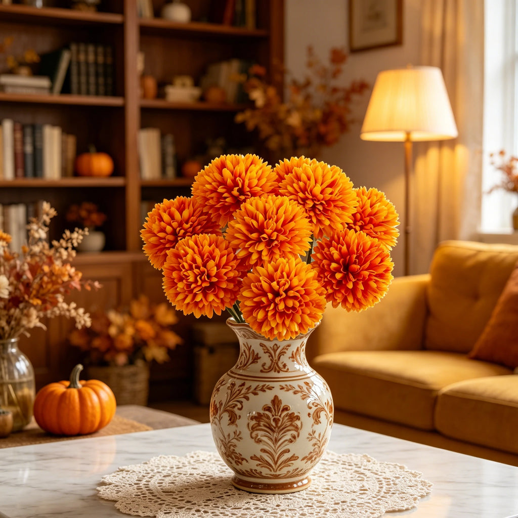 Silk Artificial Dandelion Hydrangea Flowers 10/20 Pcs – Décor Artificial Silk Flowers Babs