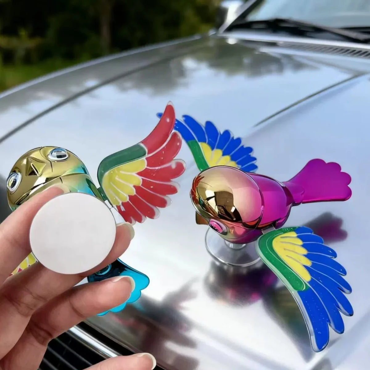Wind-Powered Flying Bird Car Ornament – Moving Wings Decor Car Ornament Babs
