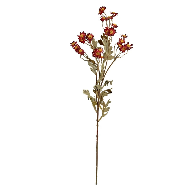 Silk Rose Artificial Flower Bouquet – Wedding & Home Decor Artificial Flower Bouquet Babs Burgundy 1 pc