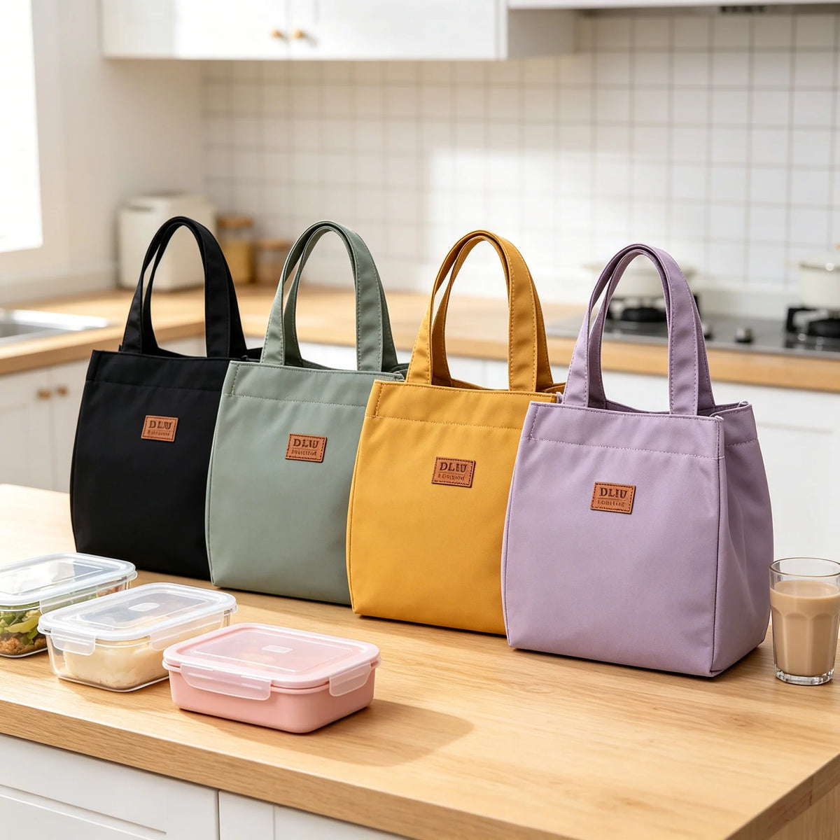 Large Insulated Lunch Bag – Aluminum Foil, Oxford, Foldable Insulated Lunch Bag Babs