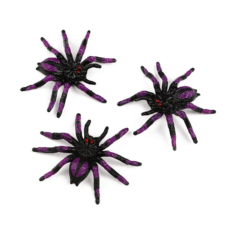 5Pcs Realistic Plastic Spiders Halloween Decoration Props Halloween Spider Props Babs A