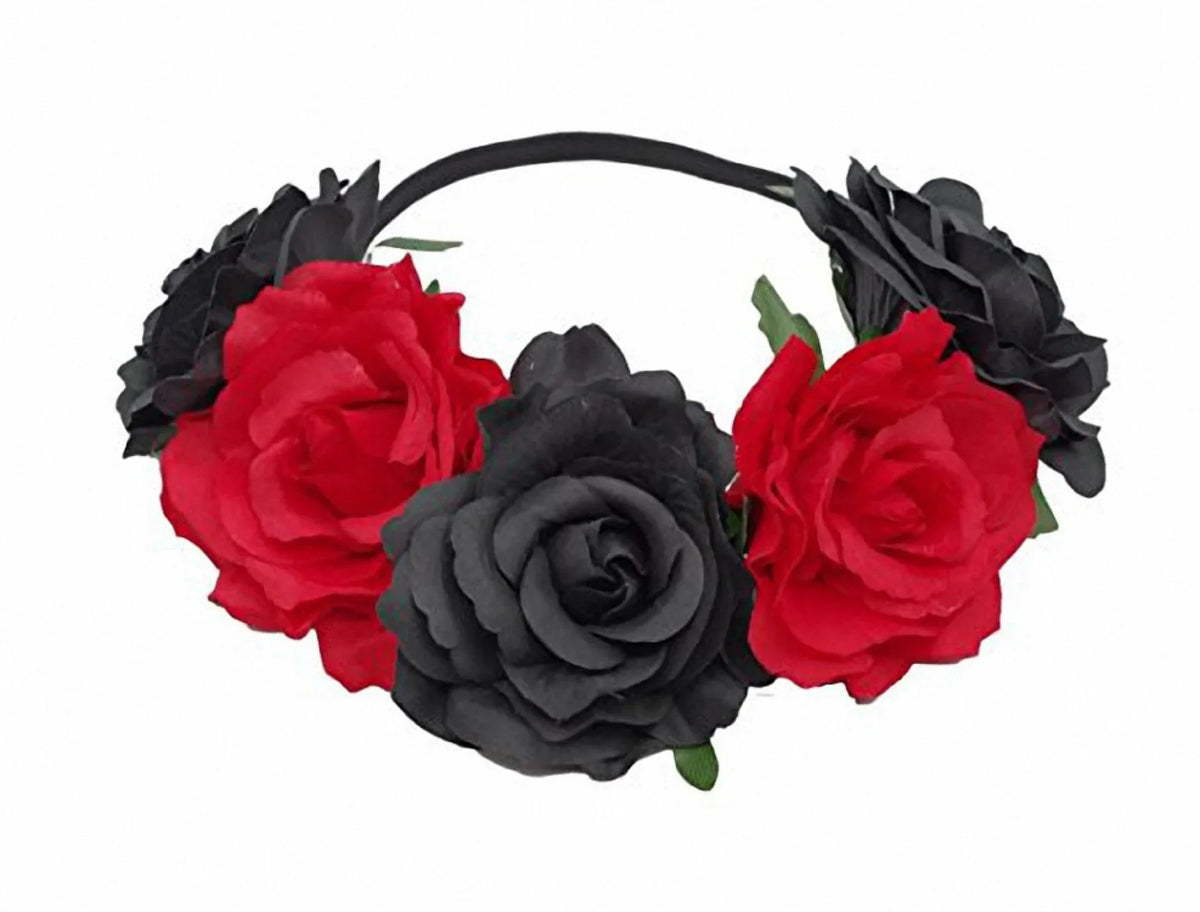 10-Pack Rose Flower Headband Wreath – Wedding & Party Set Floral Wreath Headband Babs 25