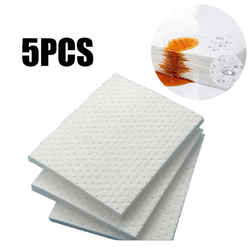 Oil Absorbent Spill Mat 400x50x5mm – Heavy-Duty Drip Pad Oil Absorbent Pad Babs 5PCS 400 500 5mm