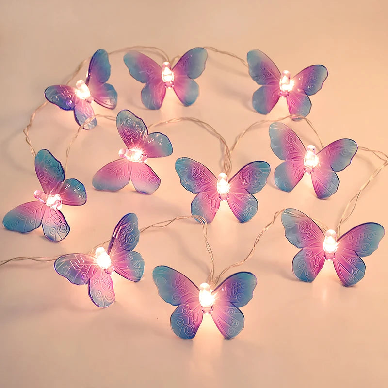 1.5M 10-LED Butterfly Fairy String Lights – Party & Home Decor Fairy String Lights Babs Purple
