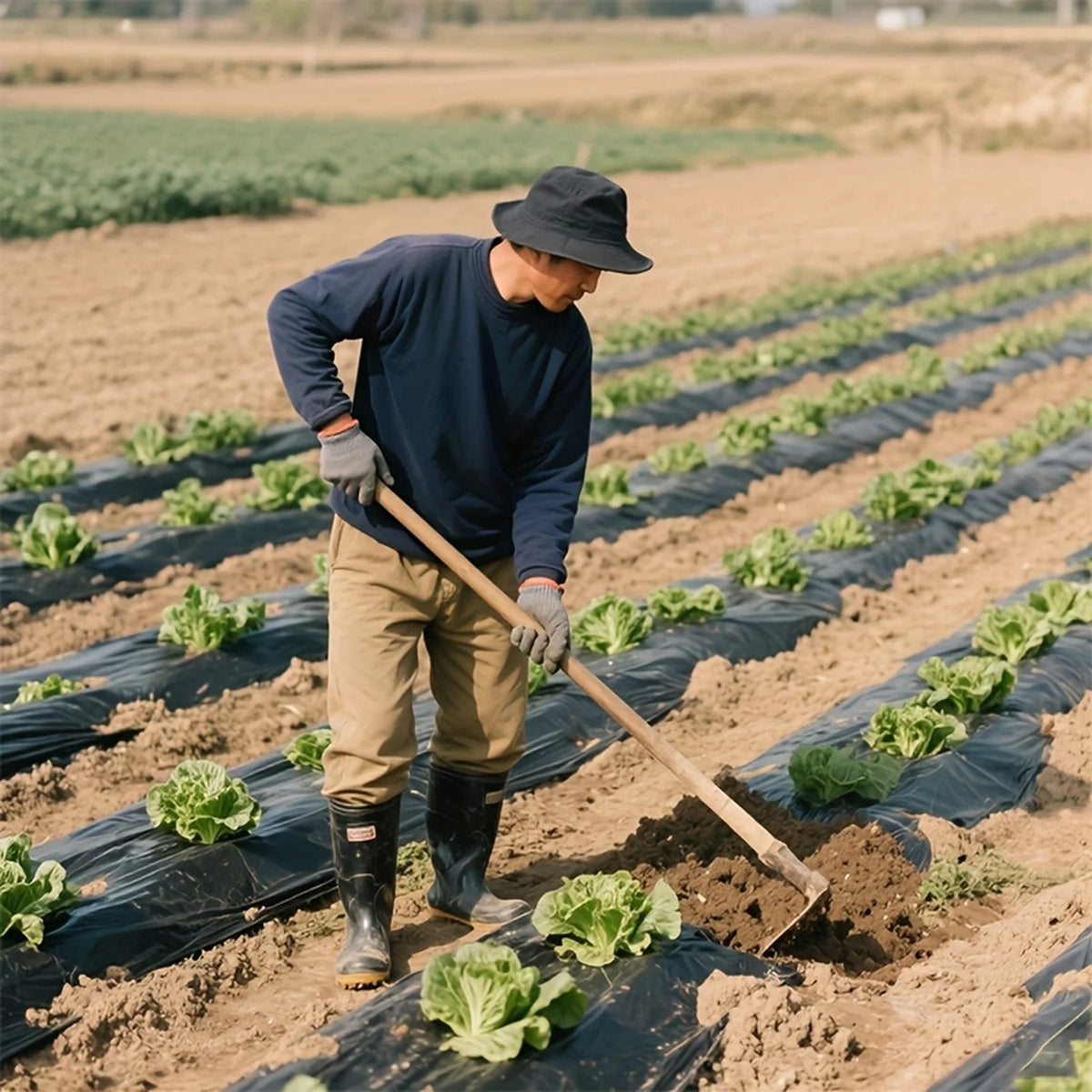 Black Weed Control Cloth with Planting Holes | 60cm x 10m Weed Control Fabric Babs