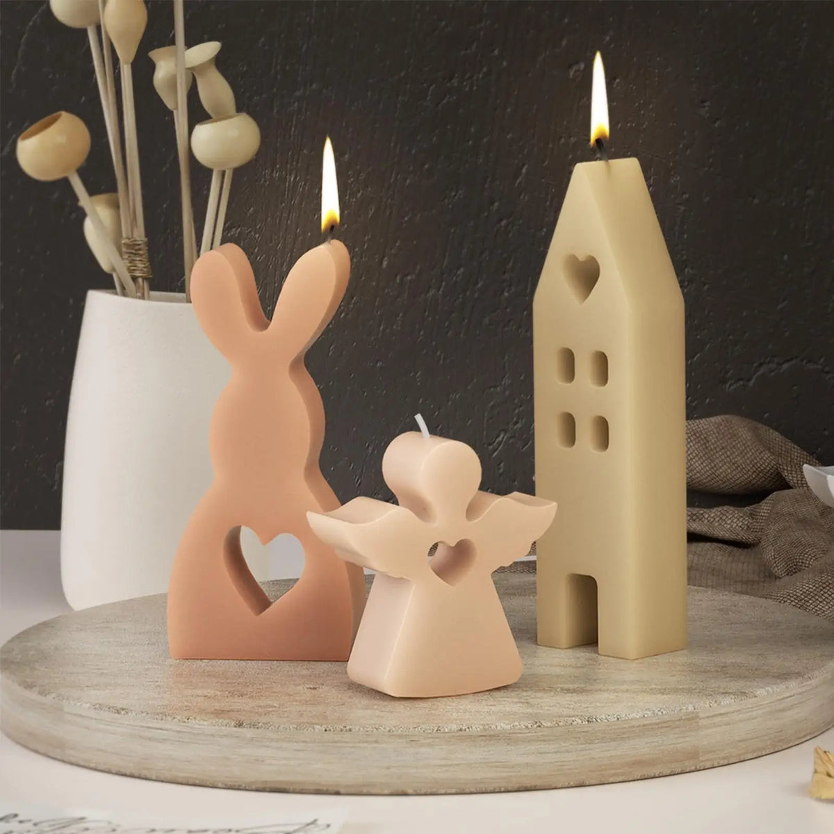 7-Piece Easter Silicone Mold Set – Resin, Candle & Gypsum DIY Silicone Craft Mold Babs