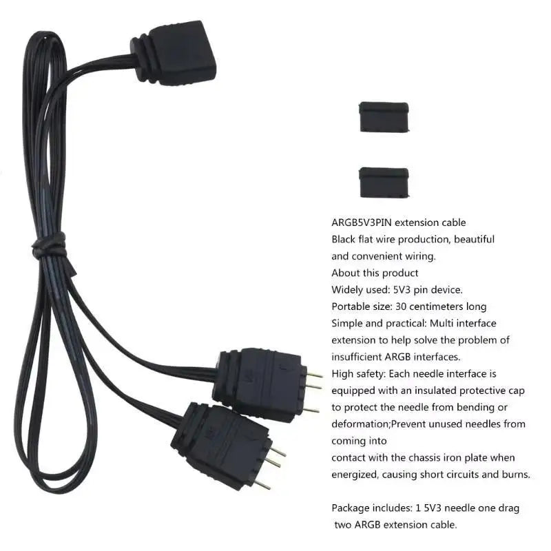 5V 3-Pin VDG to ARGB Splitter Adapter Cable – Gigabyte Sync ARGB Adapter Cable Babs