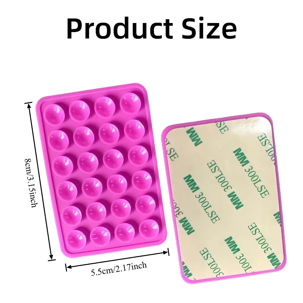 Silicone Suction Cup Phone Holder 24-Pack – Reusable Universal Phone Suction Mount Babs