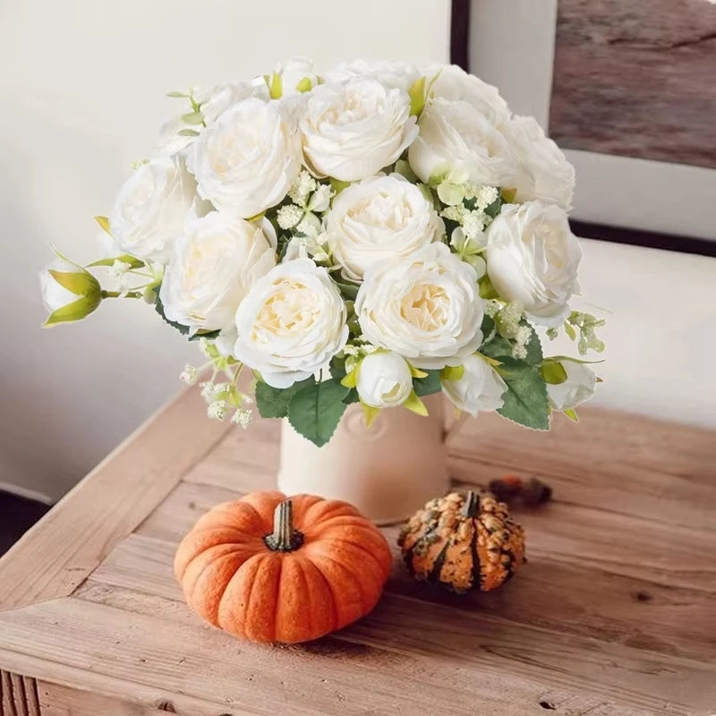 Artificial Silk Peony Bouquet – Wedding, Home Décor & Gifting Artificial Flower Bouquet Babs
