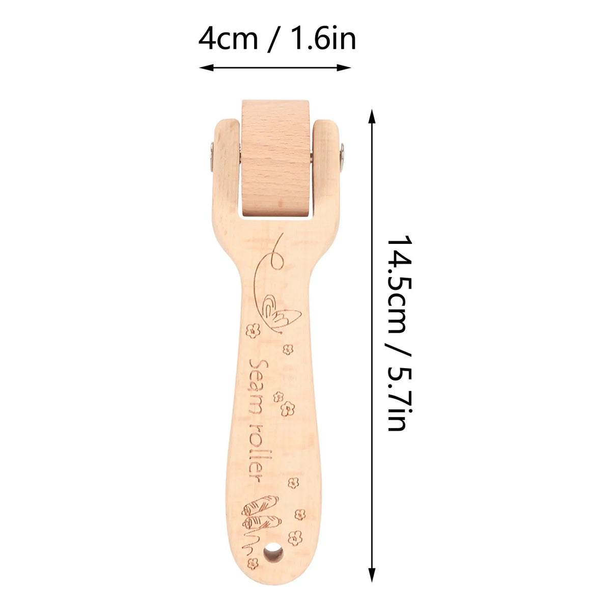 Wooden Tailor Clapper Set – Seam Roller & Point Turner Kit Tailor Sewing Tool Set Babs