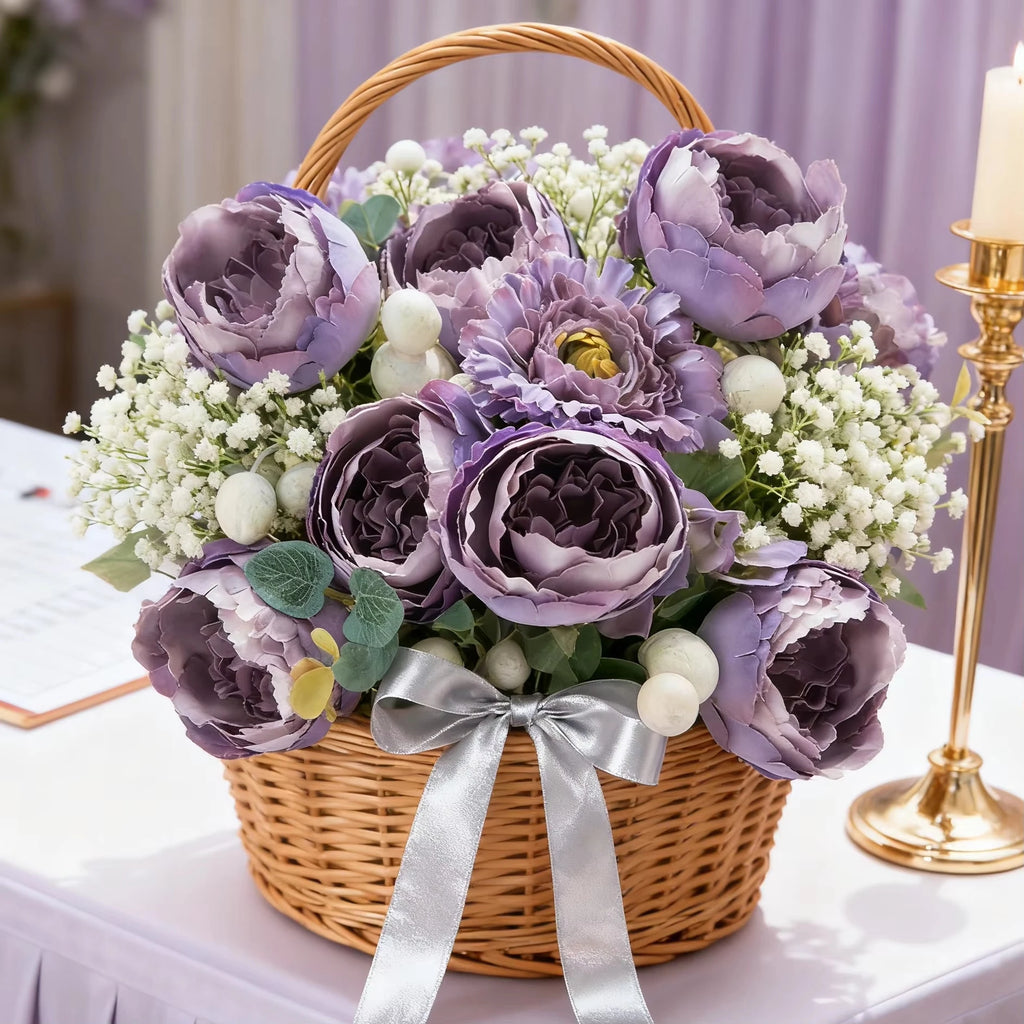 Artificial Silk Rose Bouquet – Wedding & Home Décor Gift Artificial Flower Bouquet Babs