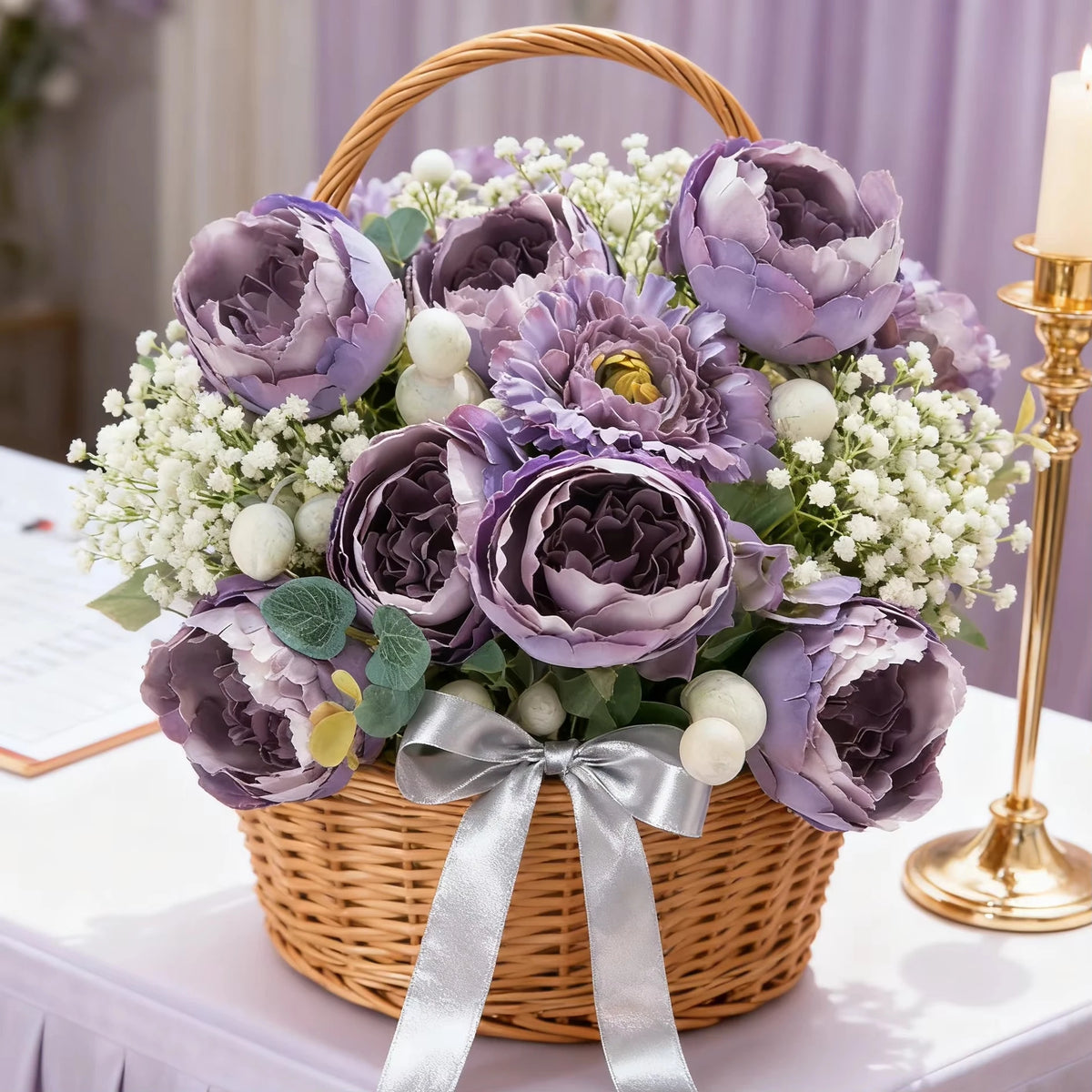 Artificial Silk Rose Bouquet – Wedding & Home Décor Gift Artificial Flower Bouquet Babs