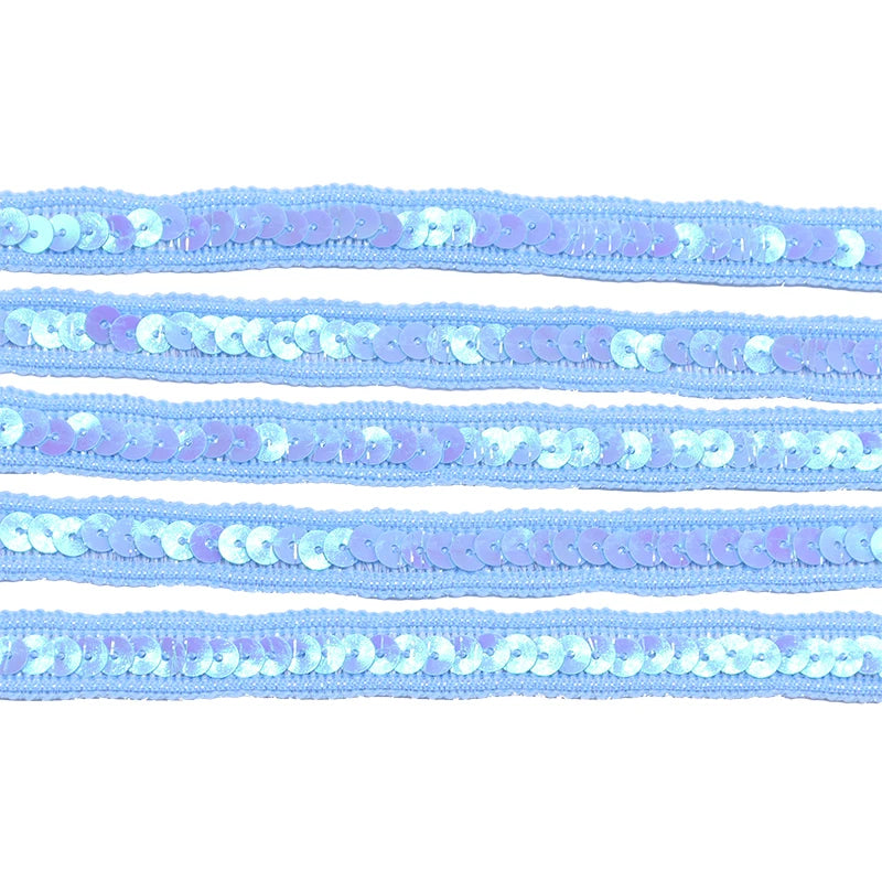 5M Sequin Ribbon Lace Trim 12mm – Bridal DIY Sewing Craft Sequin Lace Trim Babs B08 5M