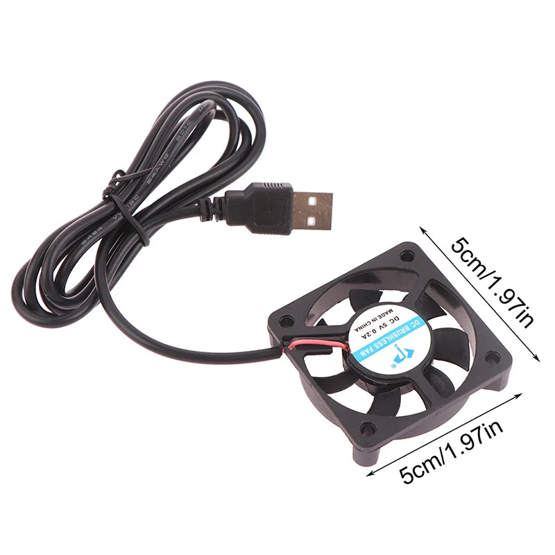 DC5010 Silent 5V USB Cooling Fan 50x50mm Replacement Part PC Cooling Fan Babs