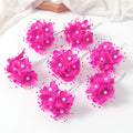 6Pcs Artificial Chiffon Rose Bouquet for Wedding & Home Decor Artificial Flower Bouquet Babs Rose Red