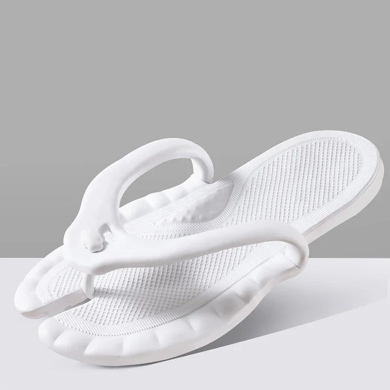 Foldable Travel Slippers Unisex Lightweight Anti-Slip Sandals Foldable Travel Slippers Babs White-1Pair 44-45