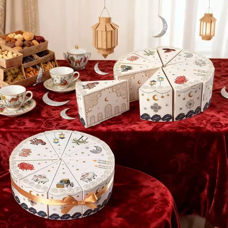 10-Pc Ramadan Countdown Calendar Cake Gift Boxes – Eid 2026 Holiday Gift Boxes Babs