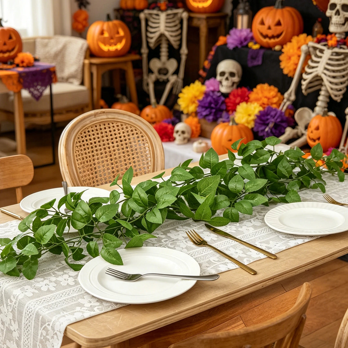 Artificial Vine Leaves – Wedding, Halloween & Home Décor Artificial Vine Garland Babs
