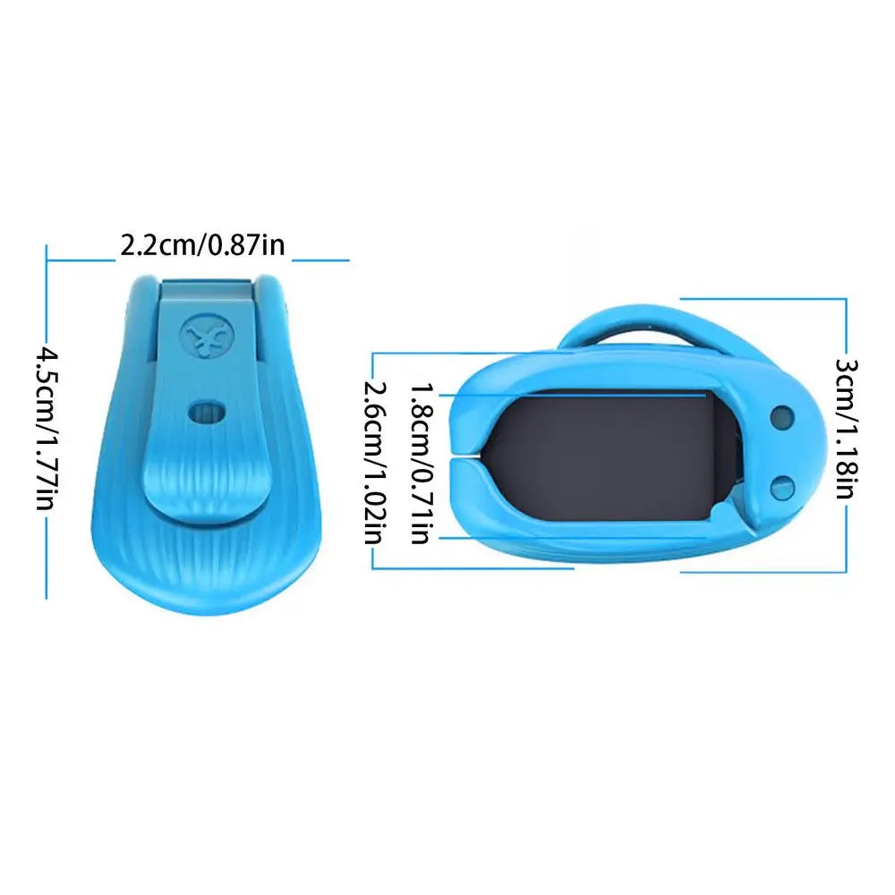 2-Pack Fishing Rod Holder Clips – Portable ABS Pole Fixer Fishing Rod Holder Babs Blue 2pcs