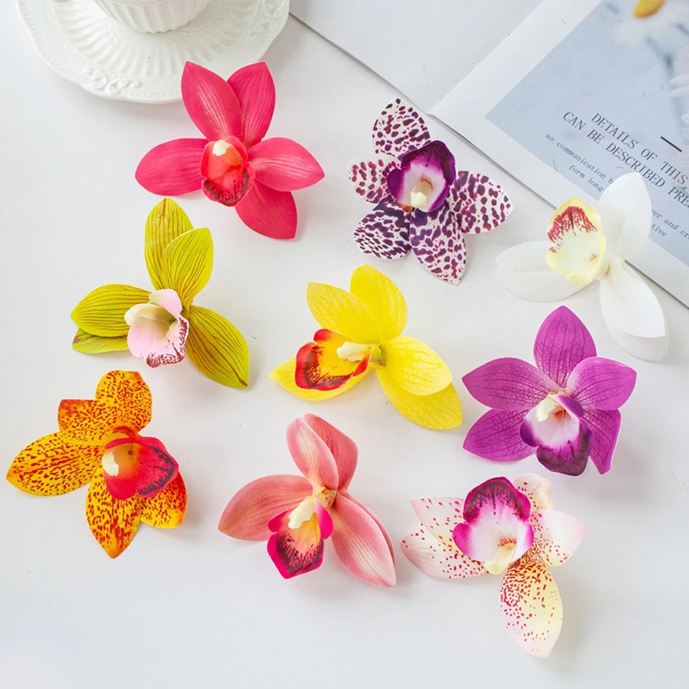 20/40PCS Silk Orchid Artificial Flowers – Wedding & Home Decor Artificial Silk Flowers Babs