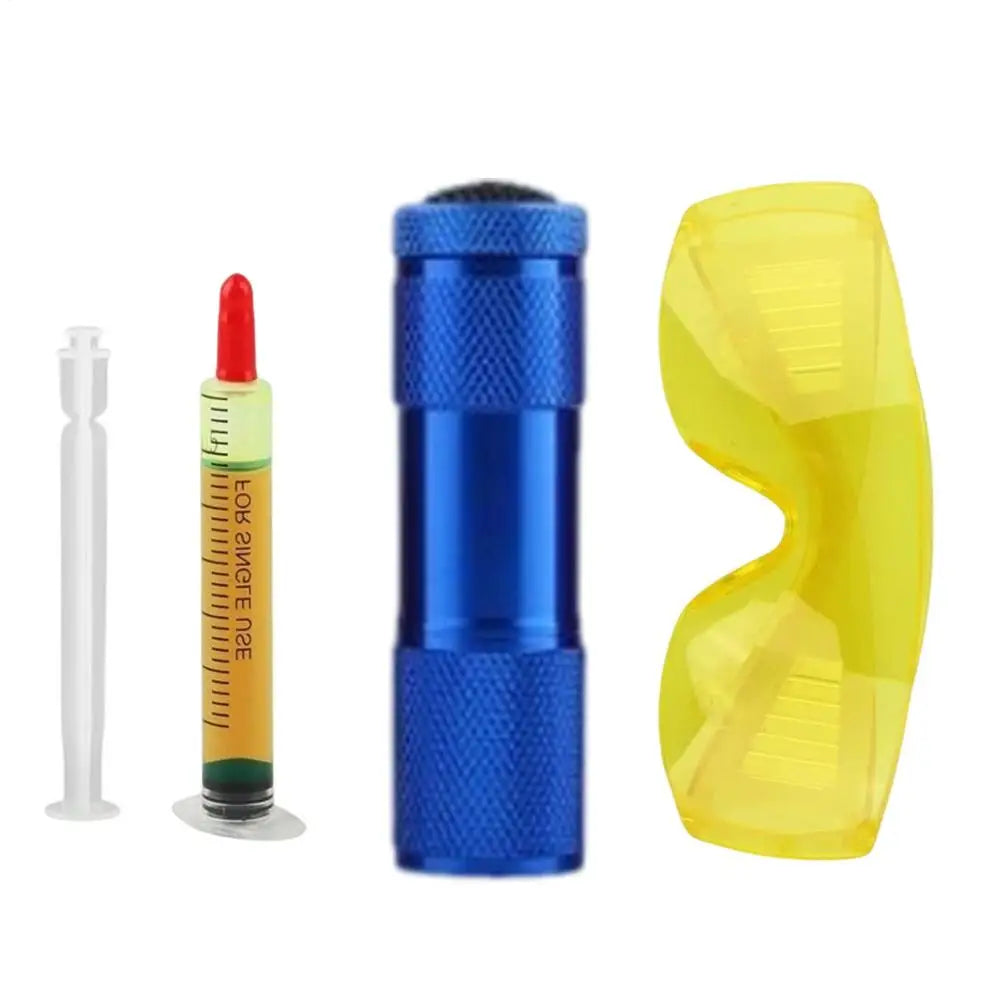 AC Leak Detector Kit – UV Flashlight & Dye for Auto & Home AC Leak Detector Kit Babs set