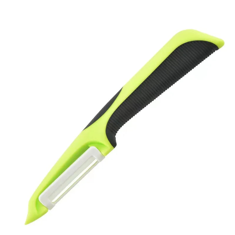 2-in-1 Vegetable & Fruit Peeler | Sharp Stainless Steel Blade Vegetable Peeler Babs Green