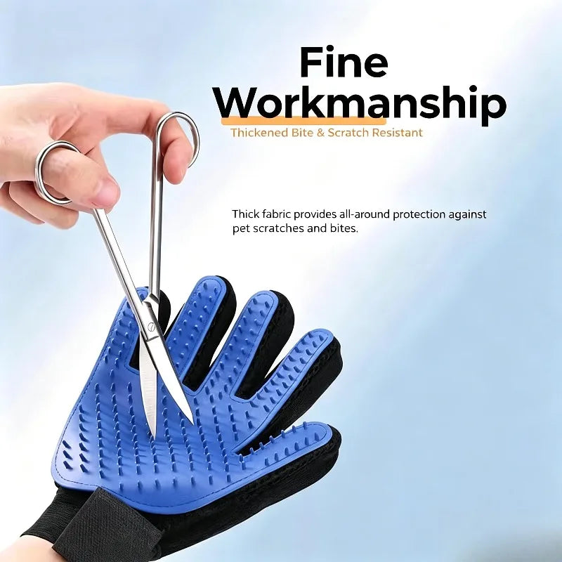 Pet Grooming Glove – Deshedding Brush for Cats & Dogs Pet Grooming Glove Babs
