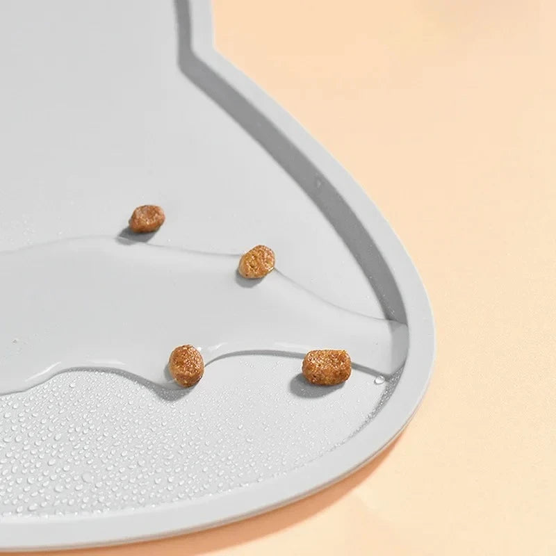 Silicone Pet Bowl Mat – Non-Slip, Waterproof Feeding Pad for Cats & Dogs Pet Feeding Mat Babs