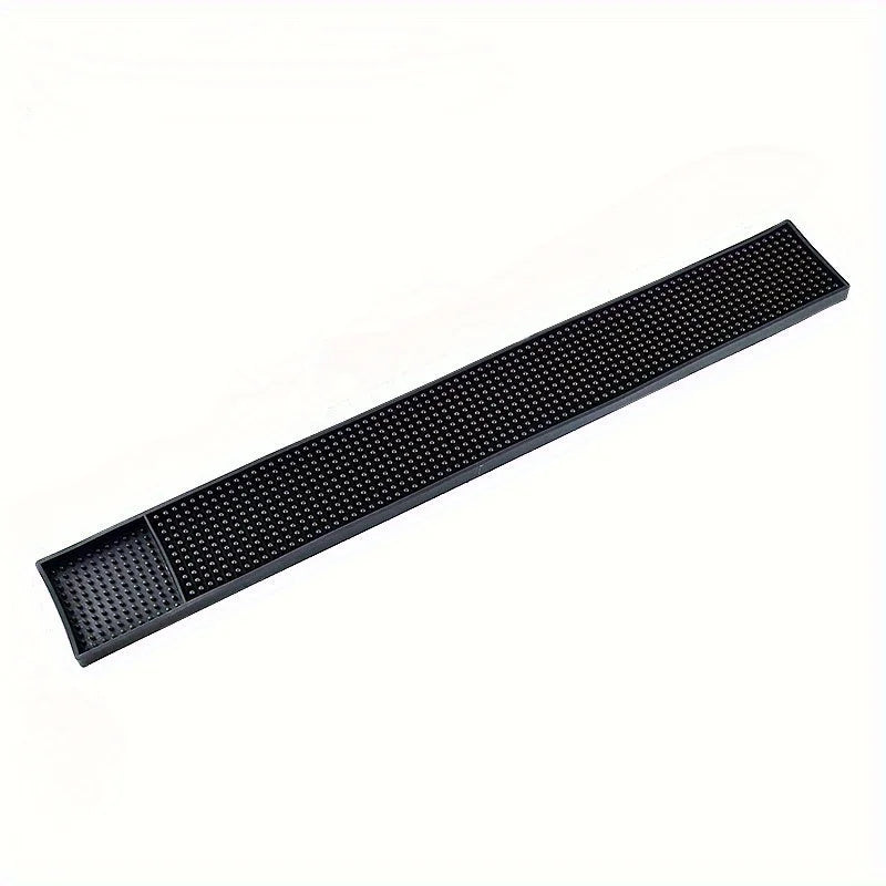 Bar Mat Non-Slip Rubber Drain Mat for Bar & Restaurant Bar Drain Mat Babs Black