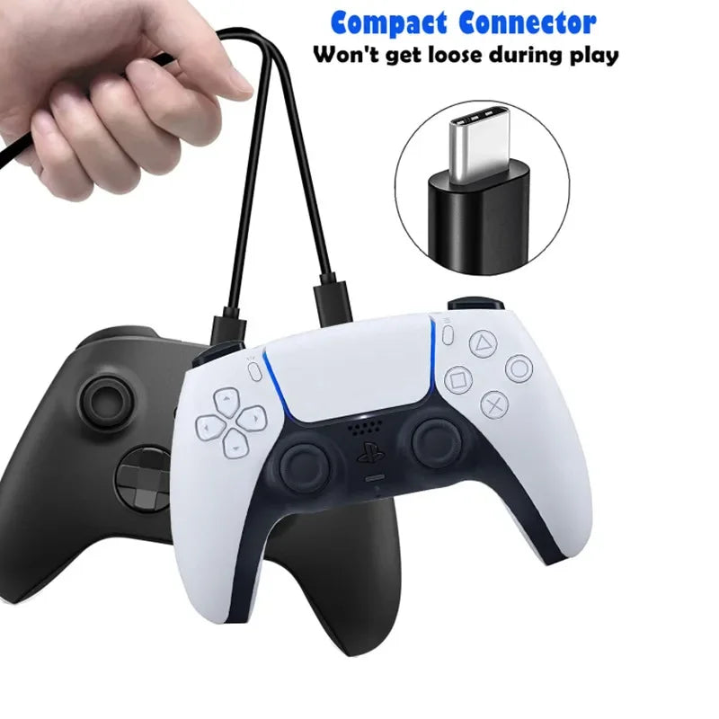 USB-C Charging Cable 1m/2m/3m – PS5, Xbox & Nintendo Switch USB-C Charging Cable Babs