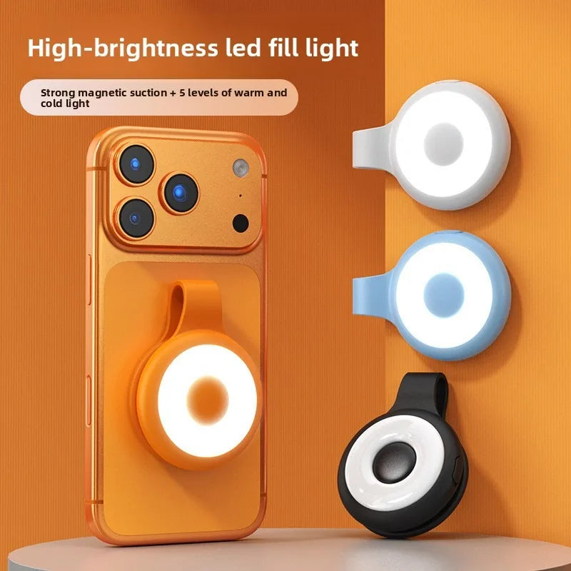 Magnetic Phone Fill Light | 3-Color LED for Streaming & Photography LED Fill Light Babs