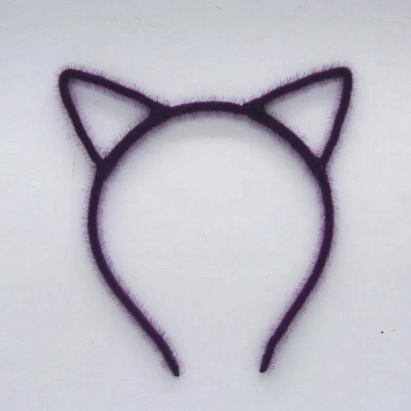 LED Flashing Cat & Fox Ears Headband – Glowing Party Hair Hoop LED Party Headband Babs lightless purple