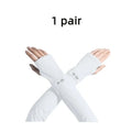 UPF 50+ Breathable Sun Protection Arm Sleeves – 1 Pair UV Protection Arm Sleeves Babs black