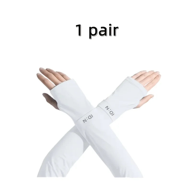 UPF 50+ Breathable Sun Protection Arm Sleeves – 1 Pair UV Protection Arm Sleeves Babs black