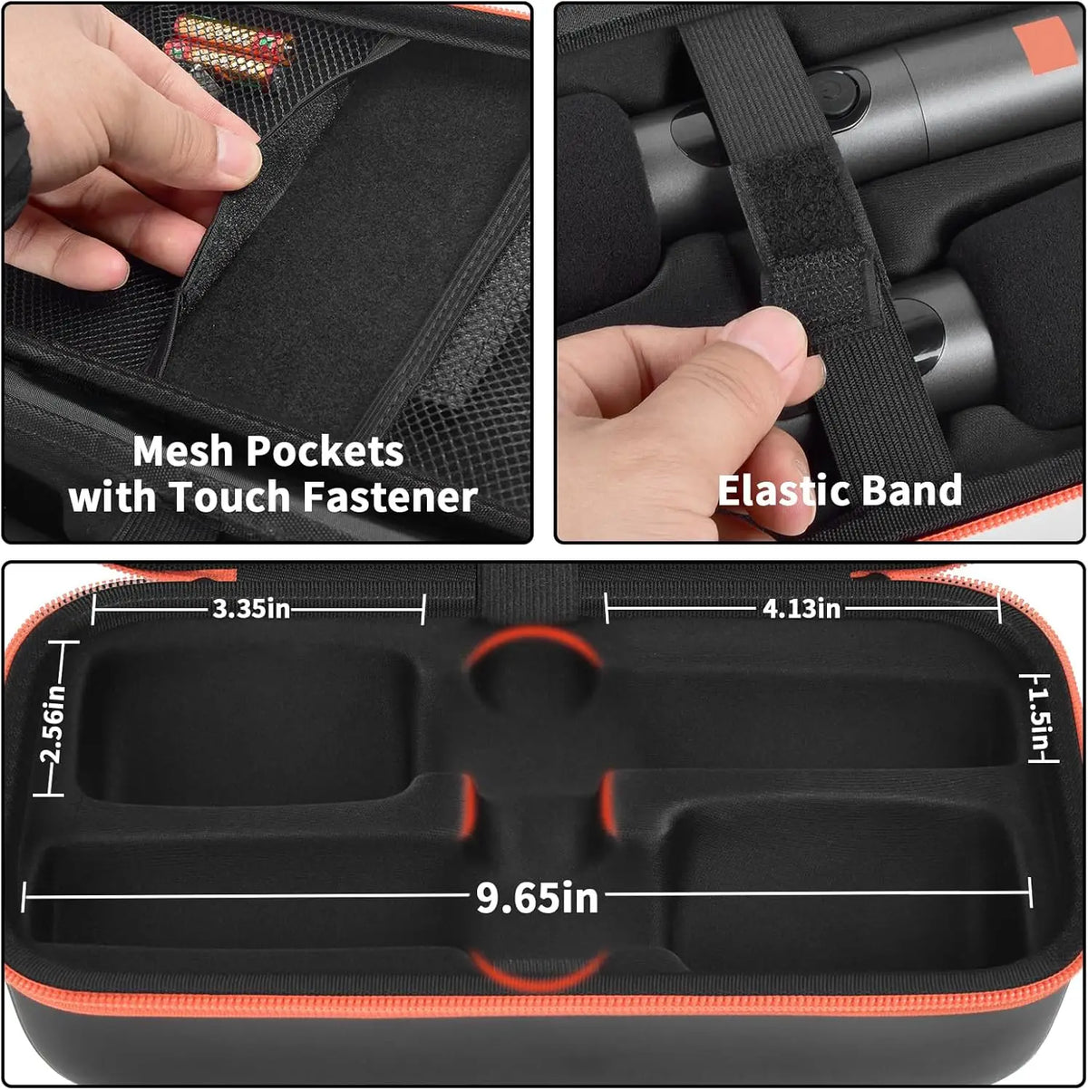 Wireless Microphone Case for JBL PartyBox – Shockproof EVA Microphone Carrying Case Babs