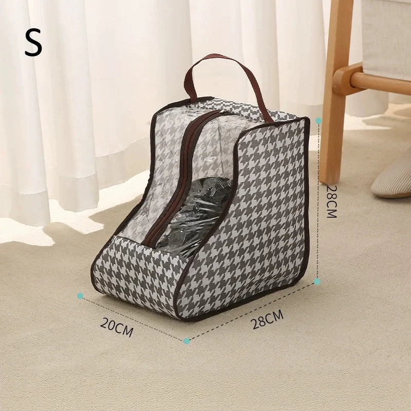 Tall Boots Storage Bag – Waterproof, Portable & Dustproof Boot Storage Bag Babs Houndstooth-S