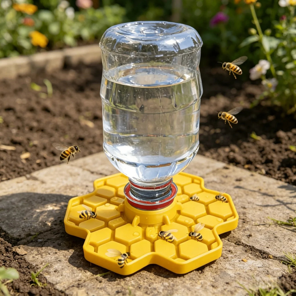 Bee Water Feeder with Perch – Safe Honeybee Drinking Station Bee Water Feeder Babs