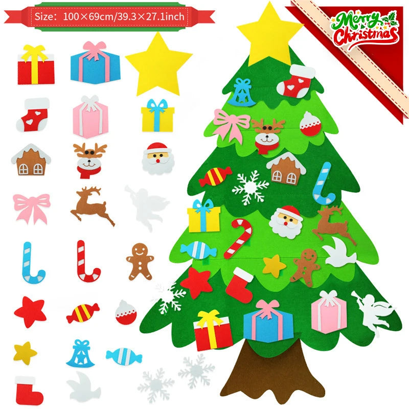 DIY Felt Christmas Tree Ornament Kit – Kids Holiday Craft Holiday Craft Kit Babs