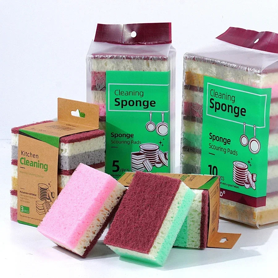 High Density Sponge Cleaning Cloth – Kitchen Dishwashing Scrubber Kitchen Sponge Scrubber Babs