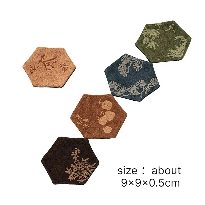 Vintage Embroidery Tea Coasters – Insulated Drink Cup Holders Embroidery Coasters Babs