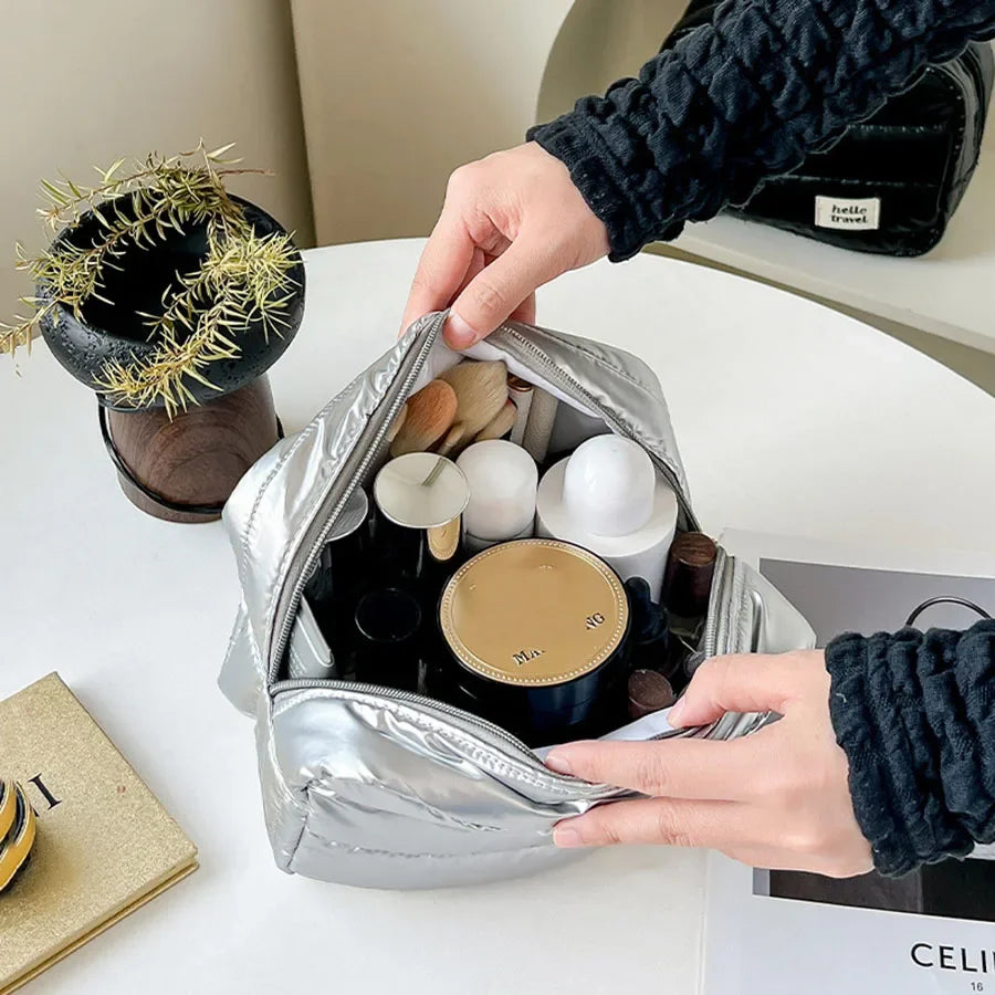 Large Waterproof Makeup Bag – Travel Cosmetic Toiletry Pouch Makeup Cosmetic Bag Babs